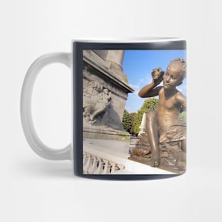 Paris Girl Statue on Bridge Mug